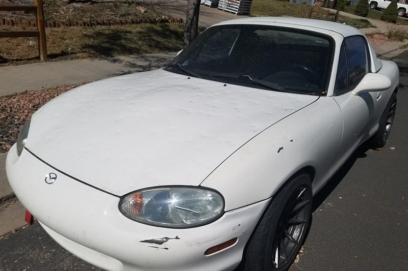 Large amount of hail damage can be removed